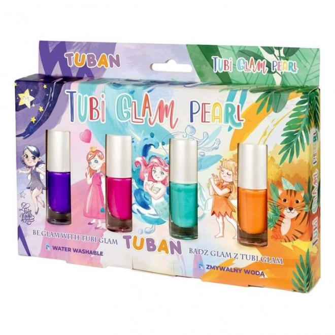 Tubi Glam Set di Smalti Perla per Bambini