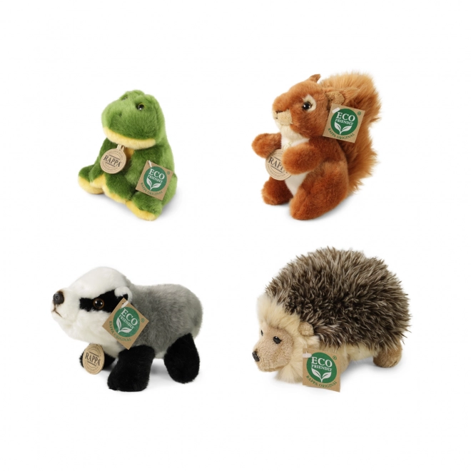 Set completo di peluche animali della foresta eco-friendly