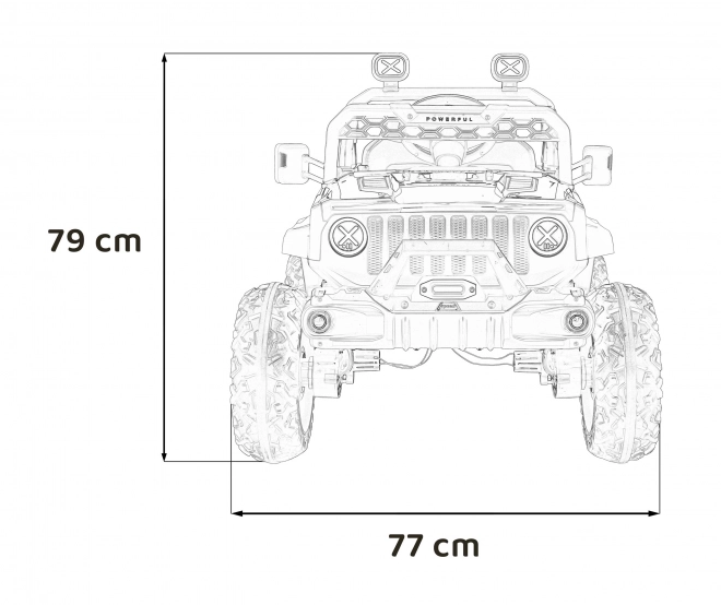 Auto elettrico per bambini OFF ROAD Speed rosso