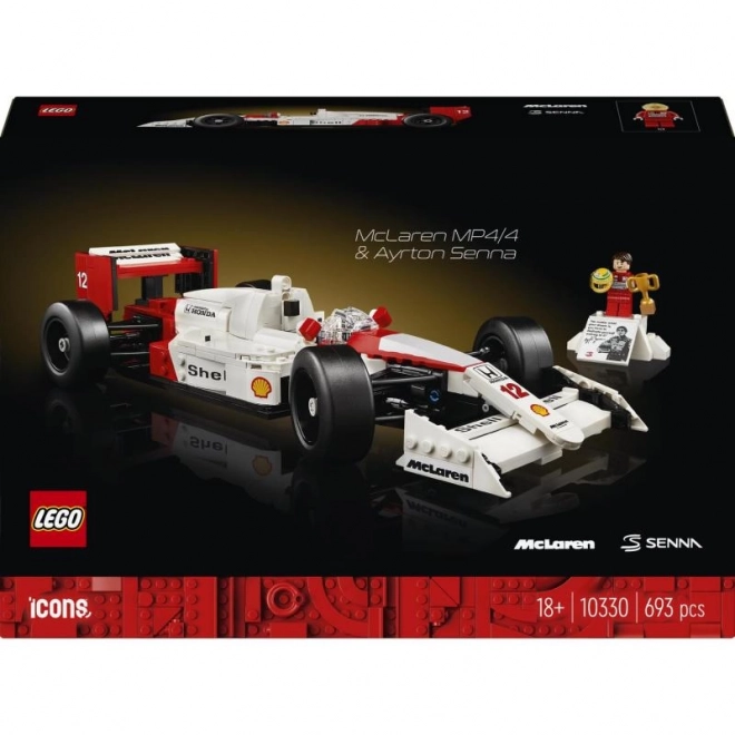 Replica LEGO Icons McLaren MP4/4 con Ayrton Senna