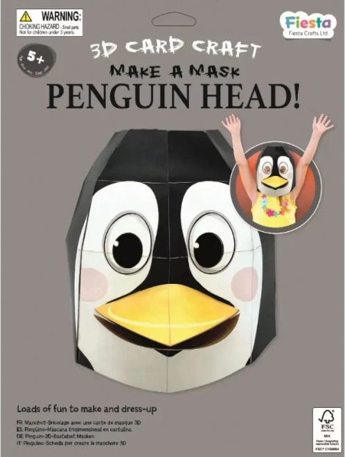 Fiesta Crafts Set Creativo 3D Maschera Pinguino