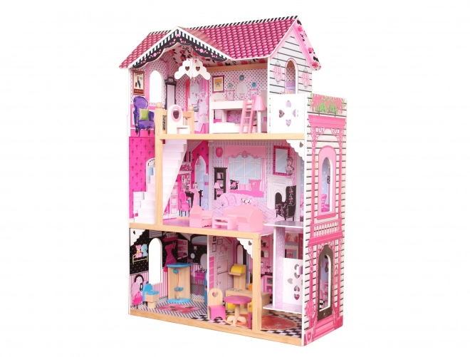 Casa delle bambole in legno 82 x 33 x 118 cm