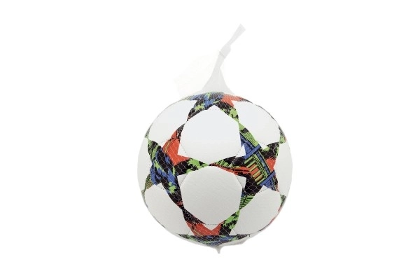 Pallone da calcio con stelle, misura 5 in pelle