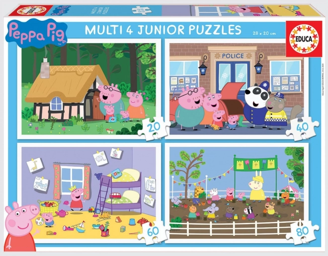 Puzzle Peppa Pig Progressivo 4 in 1