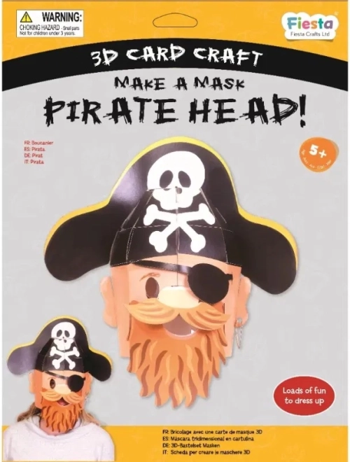 Kit creativo maschera 3D Pirata