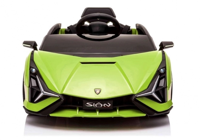 Auto elettrica Lamborghini Sian verde