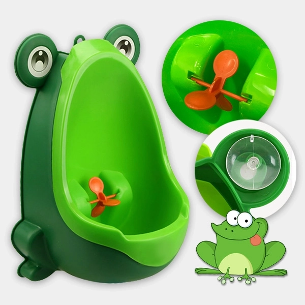 Pisuar da parete per bambini a forma di rana