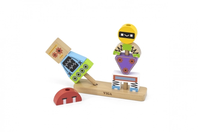 Gioco di Costruzione in Legno - Robot