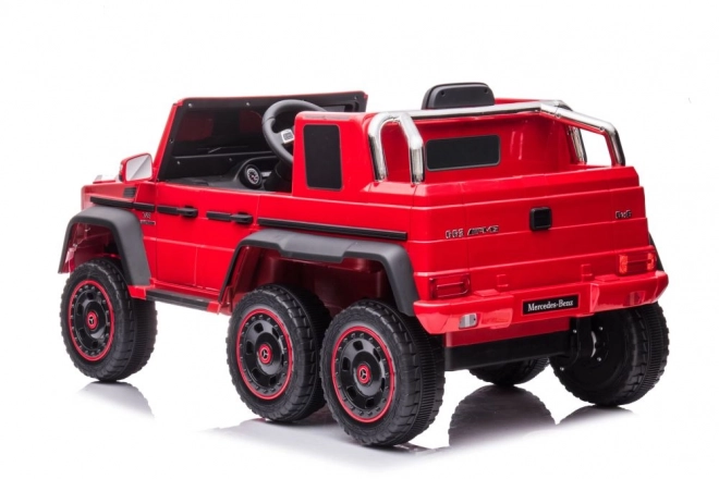 Auto a batteria Mercedes Benz G63 6x6 rosso