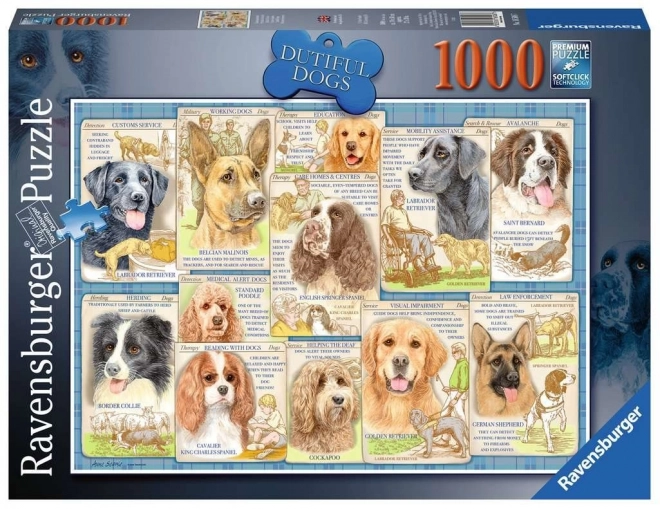 Puzzle cani obbedienti 1000 pezzi