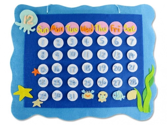 Calendario Creativo in Tessuto per Bambini