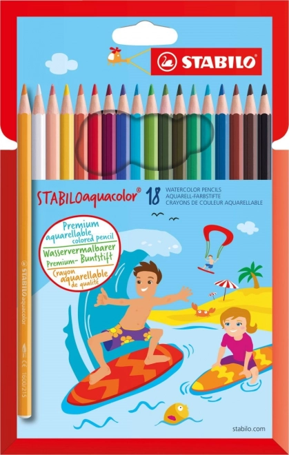 Set di matite acquerellabili STABILO Aquacolor 18 pz