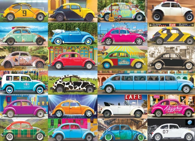 Puzzle Volkswagen Beetle strade avventura 1000 pezzi