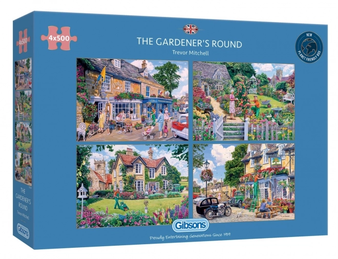 Puzzle Giorno del Giardiniere 4x500 pezzi