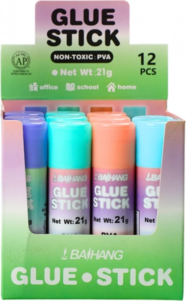 Colla a stick scolastica da ufficio pastello 21g