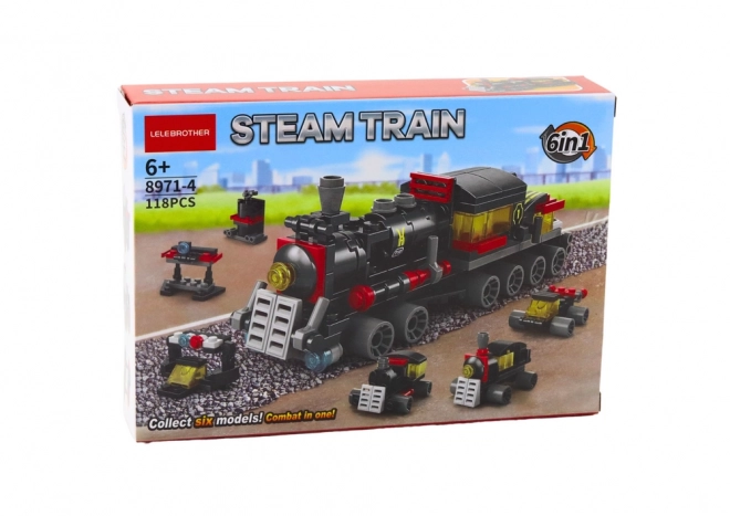 Set di Costruzioni 6 in 1 Locomotiva