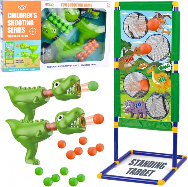 Set di tiro con dinosauri con bersaglio