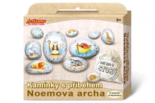 Kamínky con la storia dell'Arca di Noè