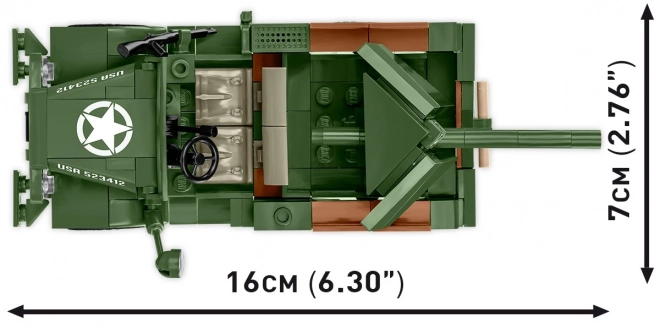 Modello di carro armato storico M6 Fargo