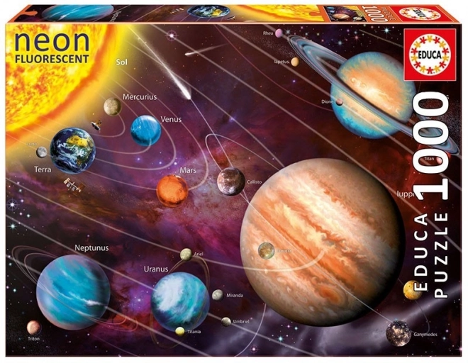 Puzzle 1000 Pezzi Neon Sistema Solare