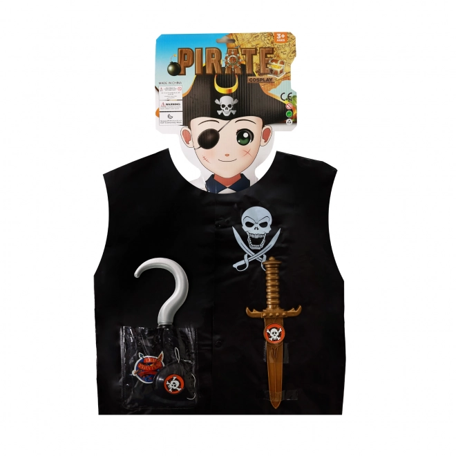 Costume da pirata con accessori per bambini