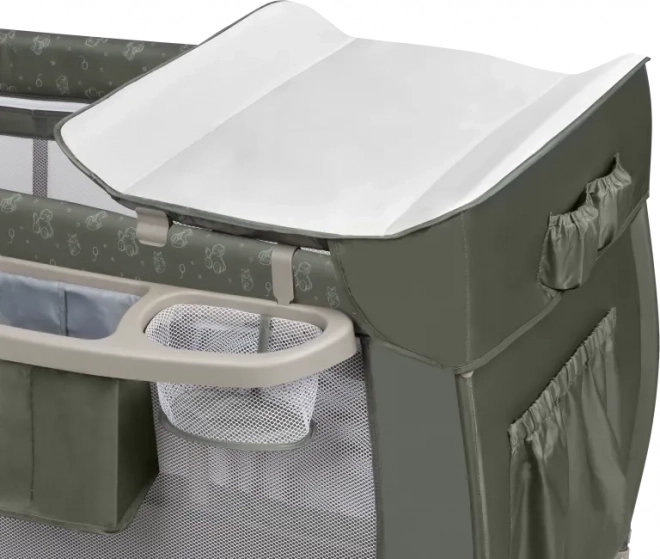 Lettino da viaggio Lionelo Sven Plus Beige Olive