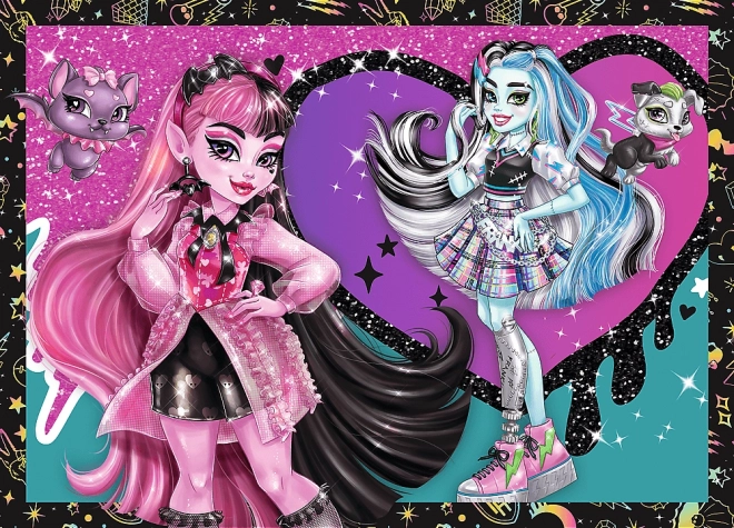 Puzzle Monster High: giornata elettrizzante 4 in 1