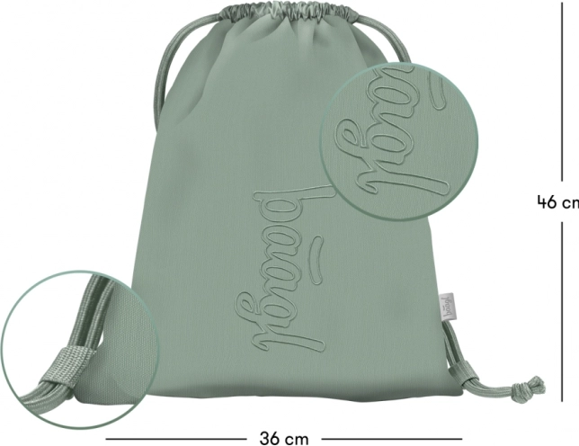 Set per studenti BAAGL Skate Max Mentolo: zaino, astuccio, sacca