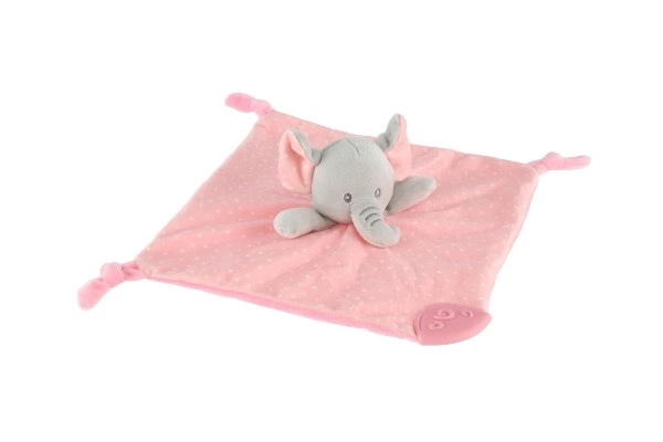 Soffice peluche elefante rosa 25x25 cm