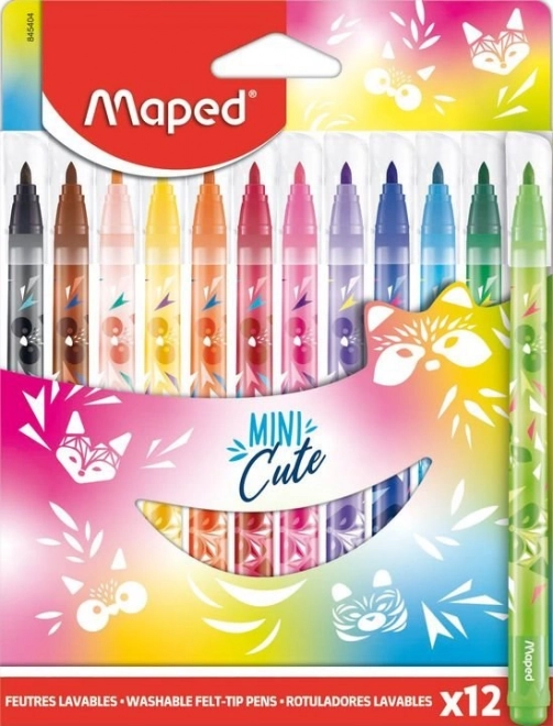 Set di pennarelli Maped Color'Peps Giungla Mini Cute 12 pezzi