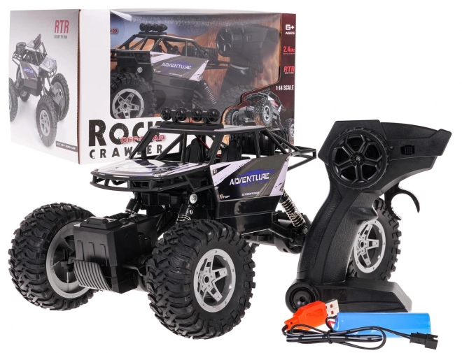 Crawler telecomandato scala 1:14 Rock Shake blu