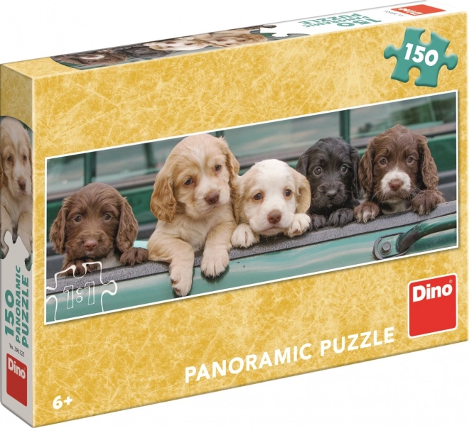 Puzzle panoramico Cuccioli 150 pezzi