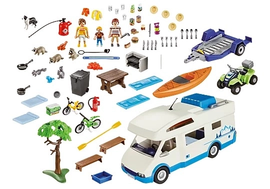 Set familiare divertente 9318 Gita in camper