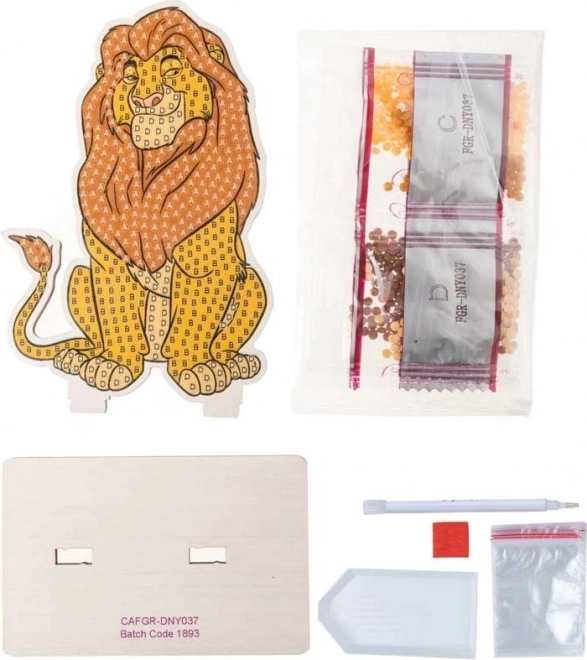 Pittura diamantata Il re leone: Mufasa