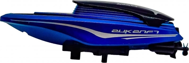 Moderno motoscafo RC blu