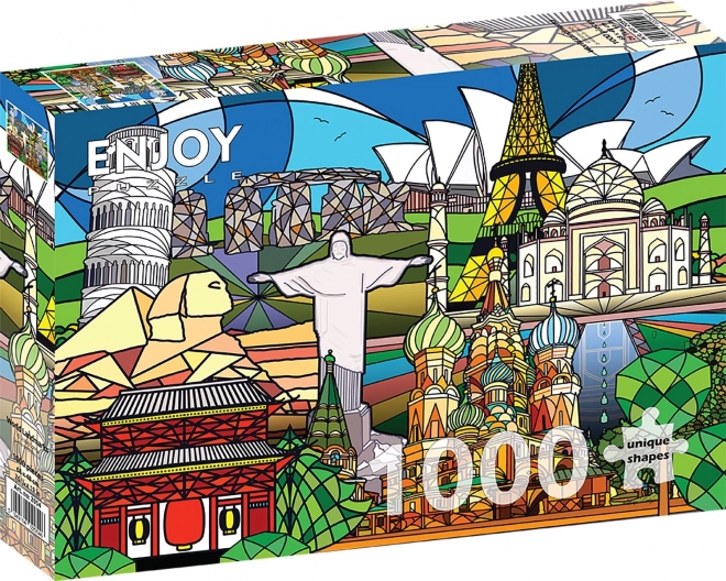 Puzzle Monumenti Del Mondo 1000 Pezzi