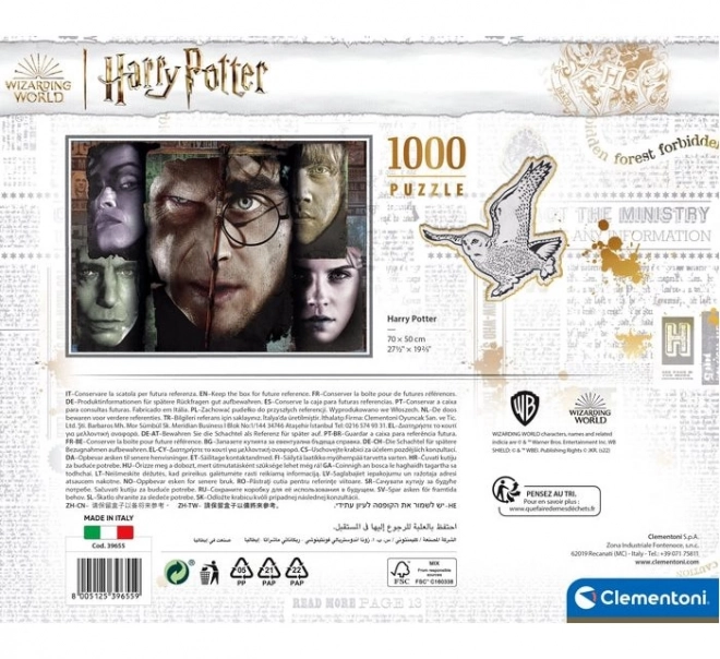 Puzzle Valigetta Harry Potter 1000 Pezzi