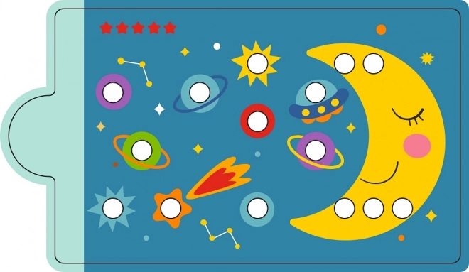Gioco magnetico per il riconoscimento dei colori con dinosauro