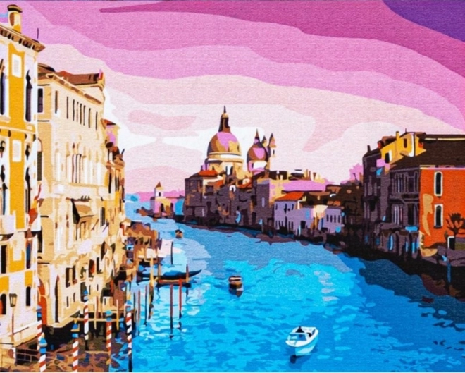 Pittura per numeri ASTRA: Paesaggio veneziano su tela 50x40 cm