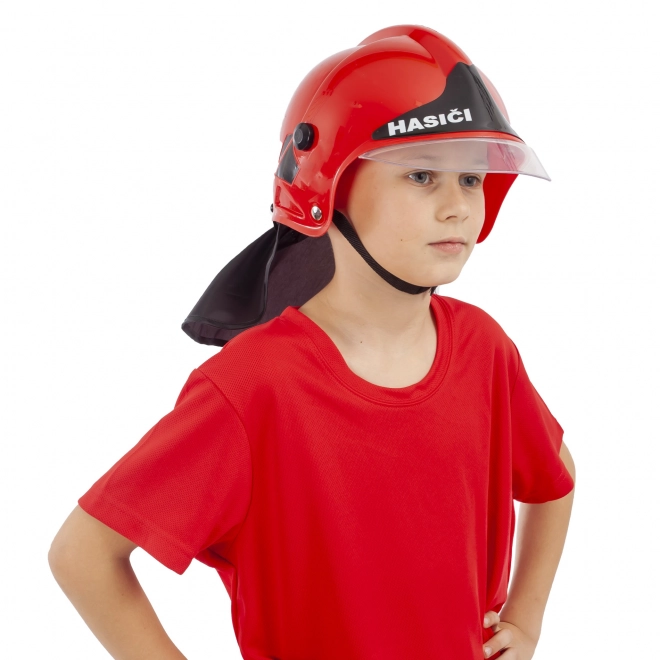 Casco da pompiere per bambini rosso