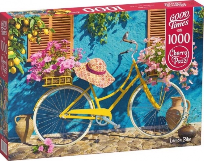 Puzzle bicicletta gialla 1000 pezzi