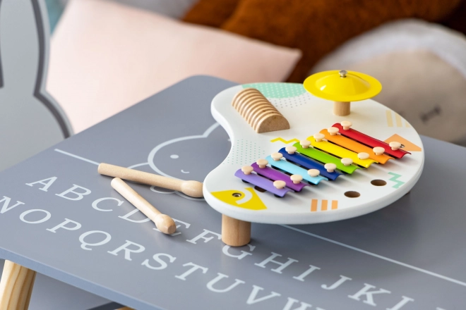 Tavolo musicale giocattolo con piatti ECOTOYS