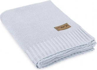 Coperta lavorata a maglia per bambini MoMi HUG grigia