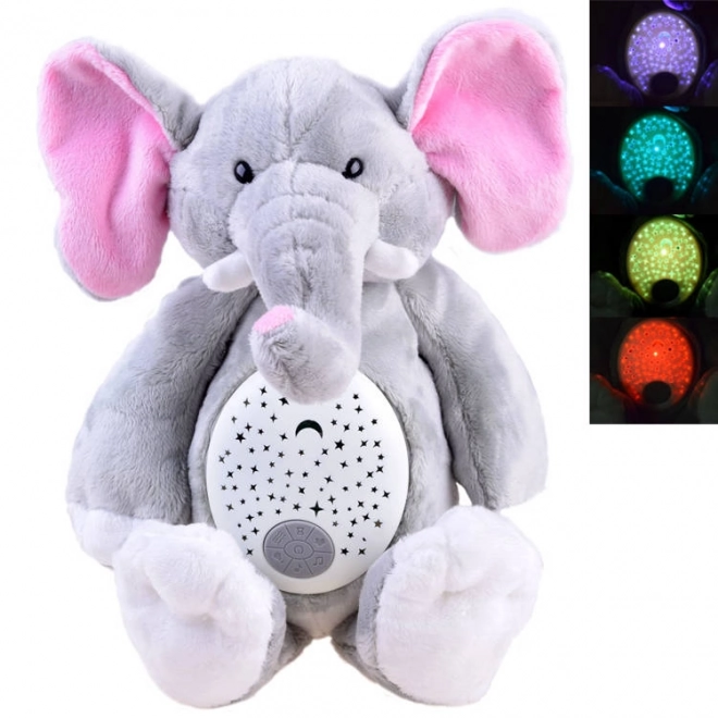 Proiettore musicale elefante di peluche