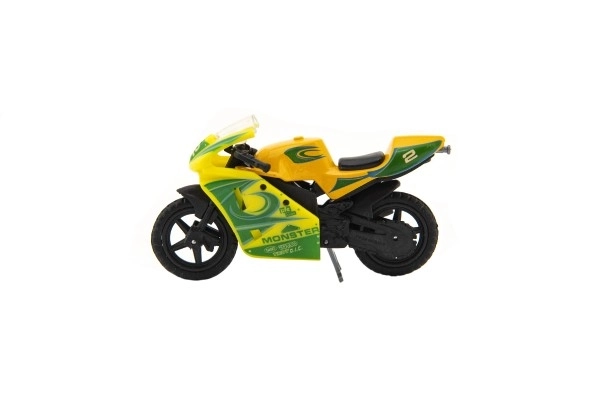 Modello Di Motocicletta Da Corsa In Metallo/Plastica 8cm