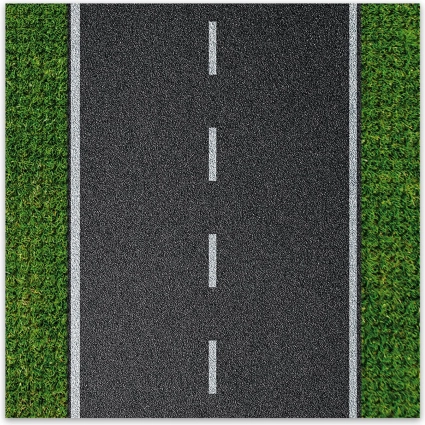 Piattaforma di costruzione design Strada dritta 25,5 x 25,5 cm