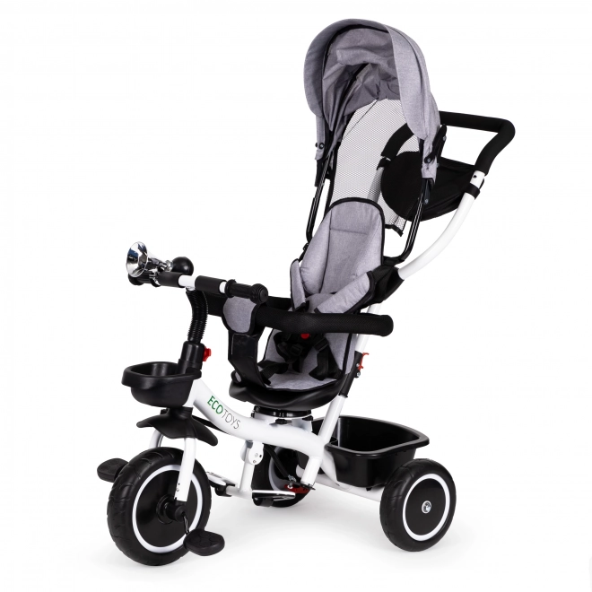 Triciclo con sedile girevole 360° ECOTOYS grigio