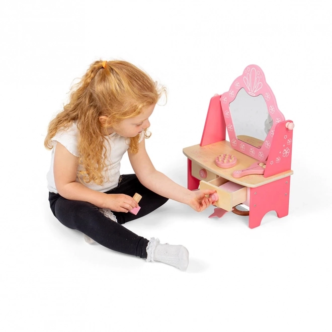 Toaletto in legno rosa per bambini Bigjigs Toys