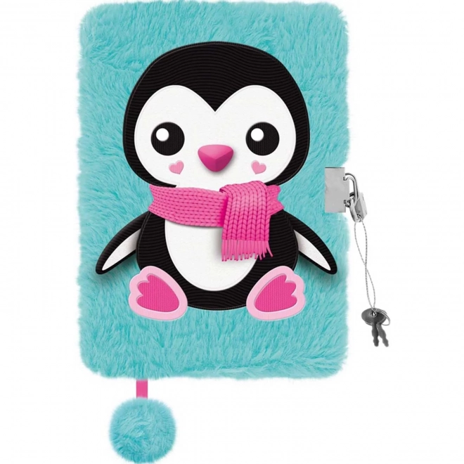 Diario Peluche con Lucchetto My Little Friend Pinguino