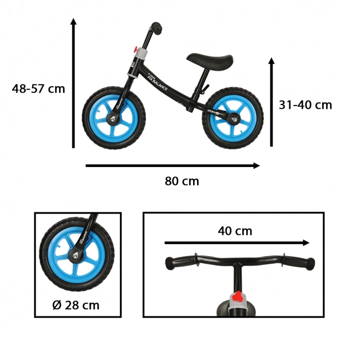 Bicicletta Senza Pedali Trike Fix Balance Nero Blu